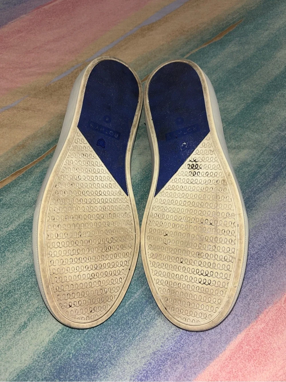 Rothy's Shibori Tye Dye Limited Edition Slip On Sneakers Shoes Womens Size 8